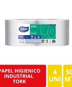 Elite Professional Papel Higiénico Industrial 4 Rollos x 500 Metros
