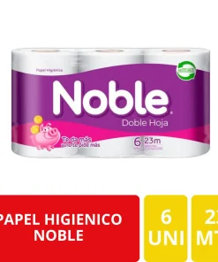 Papel Higiénico Noble Doble Hoja 6 Rollos 23 Metros