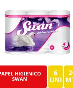 Papel Higiénico Swan Doble Hoja 6 Rollos 20 Metros