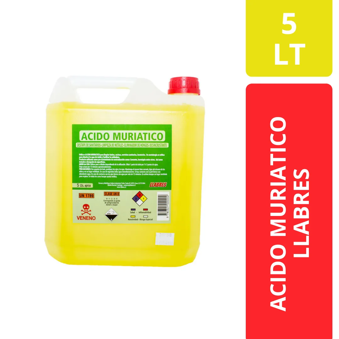 Ácido Muriático Llabres 5 Litros