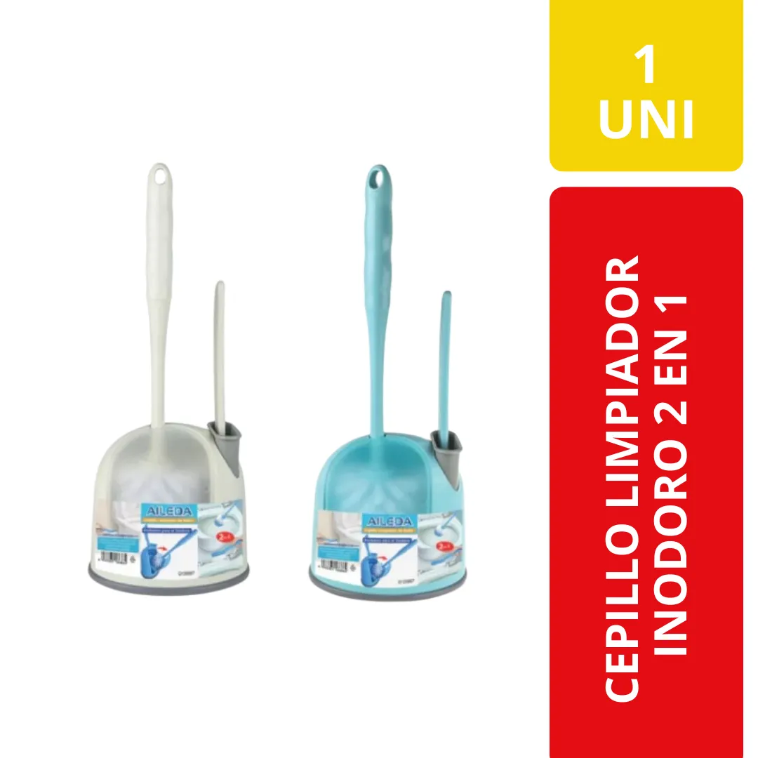Ailida Cepillo Limpiador Inodoro 2 en 1 - 1 Unidad