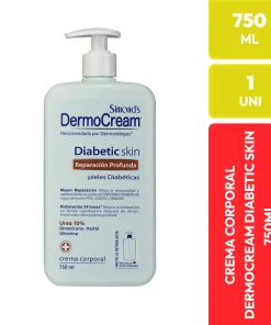 DermoCream Crema Corporal Diabetic Skin Reparación Profunda 750 ML