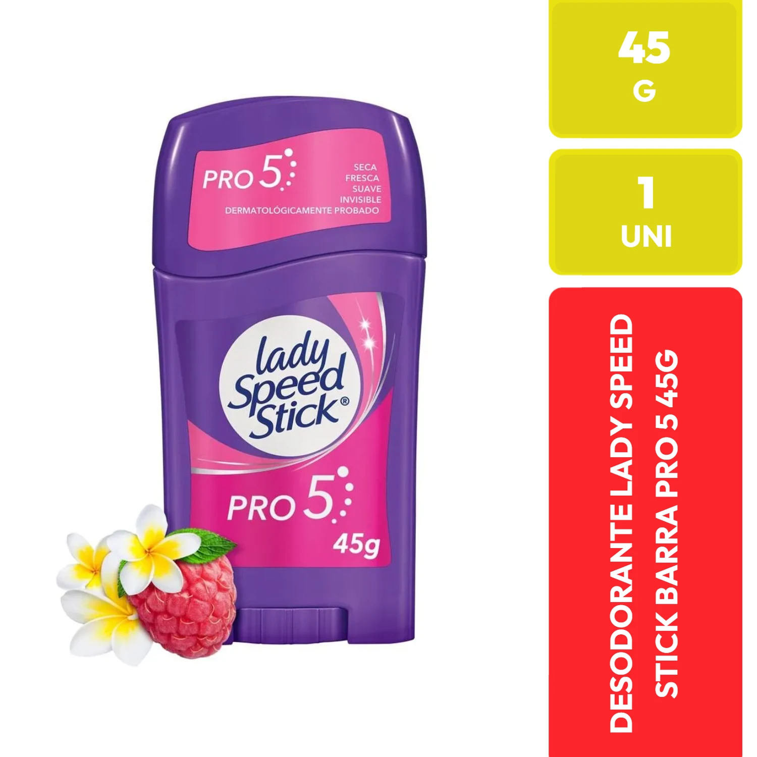 Lady Speed Stick Desodorante Barra Pro 5 45g