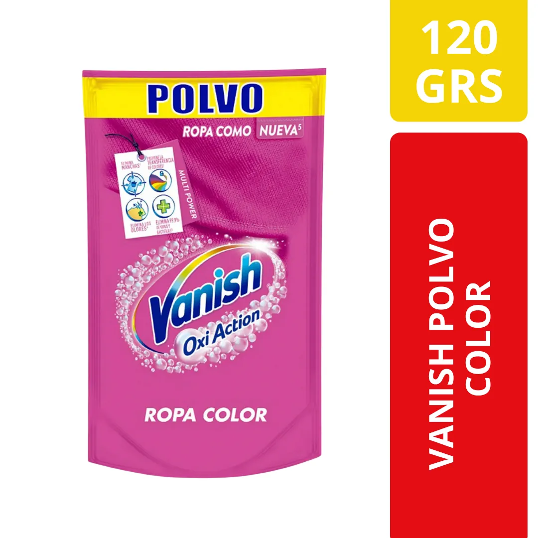 Vanish Polvo Oxi Action Ropa Color 120g