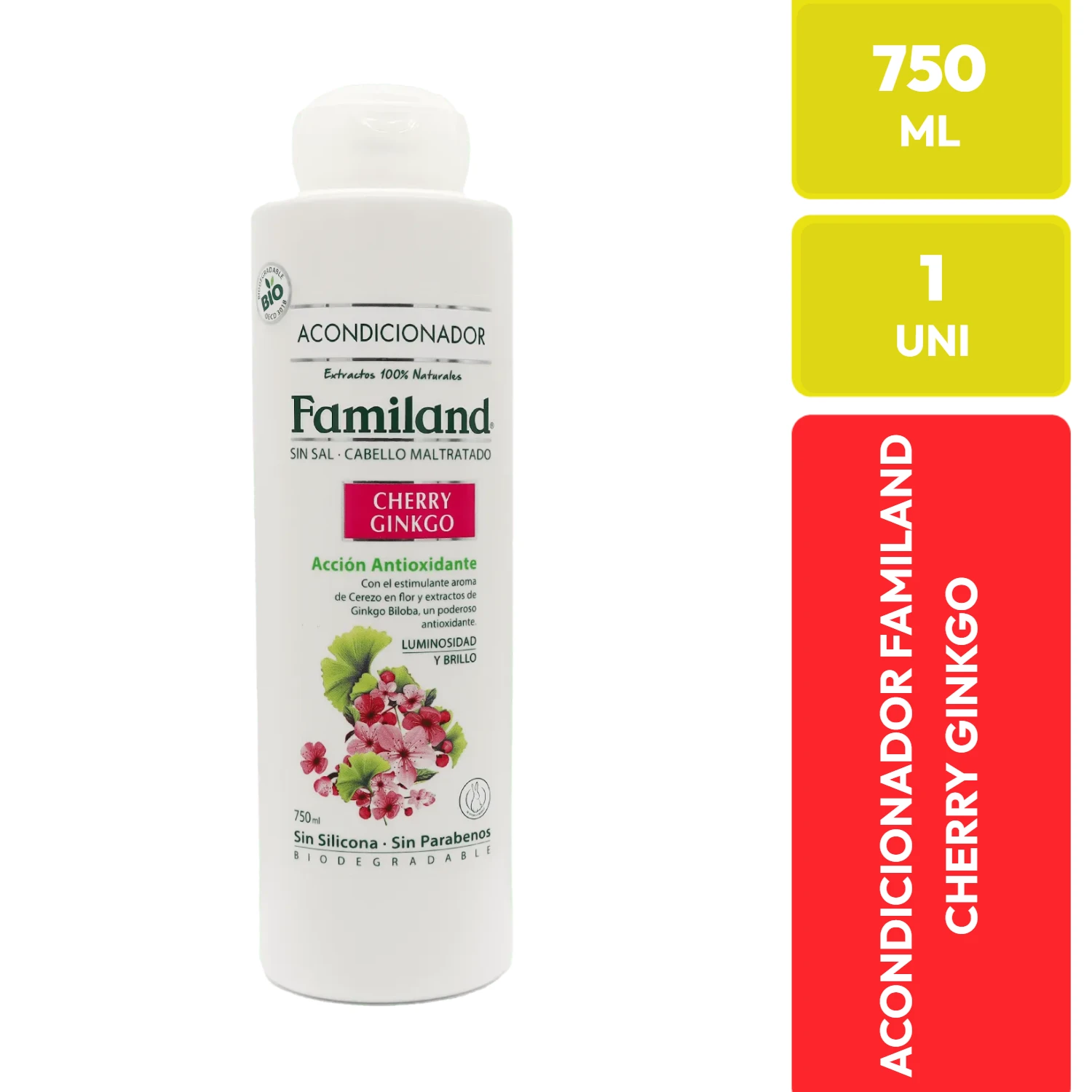 Familand Acondicionador Cherry Ginkgo 750 ml