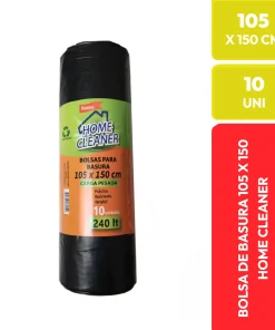 Home Cleaner Bolsas de Basura 105 x 150 cm Carga Pesada 10 Unidades