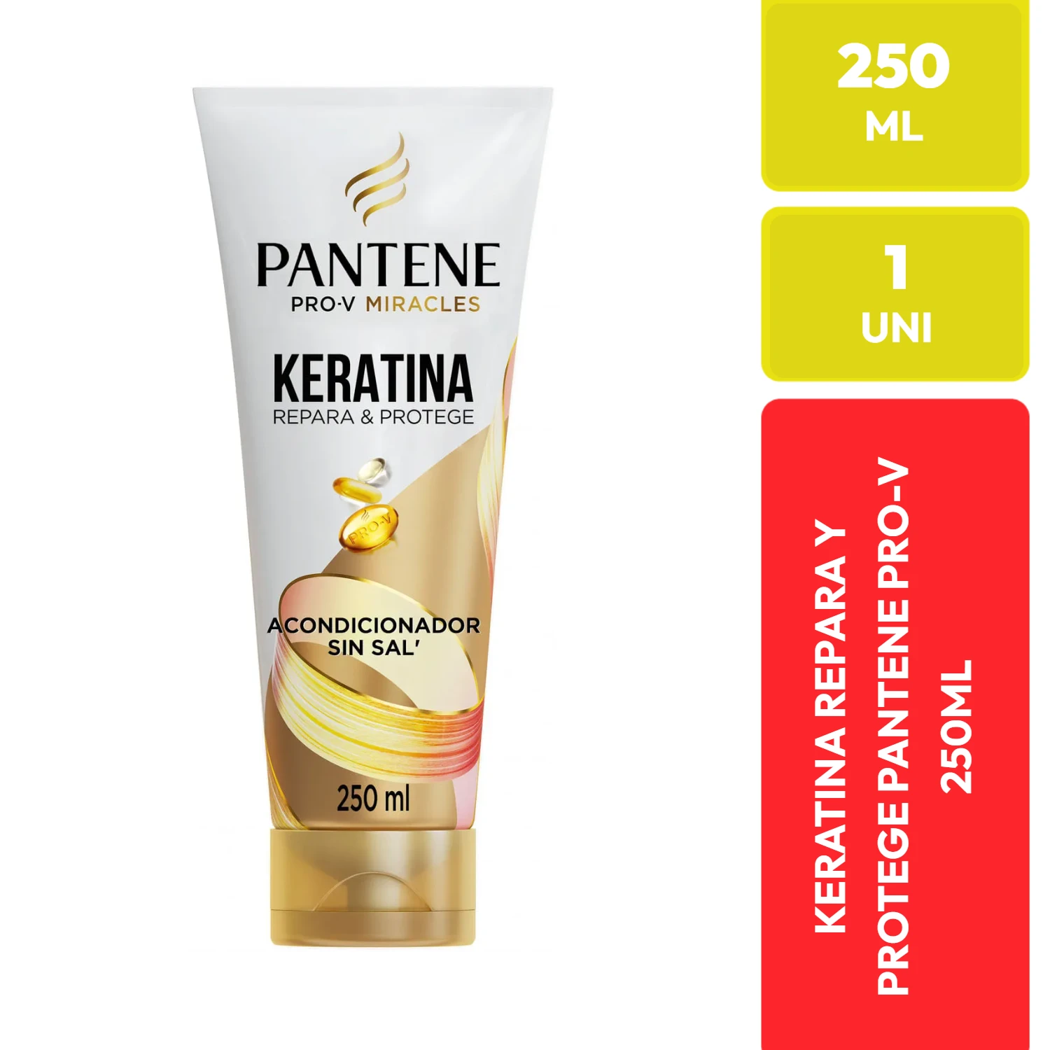 Pantene Acondicionador Keratina Repara y Protege Pro-V Miracles 250 ml