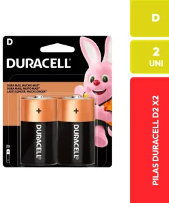 Pilas Alcalinas Duracell D LR20 2 Unidades