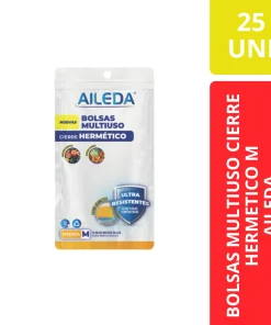 Ailedá Bolsas Multiuso Cierre Hermético Talla M 25 Unidades