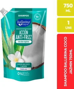 Shampoo Ballerina Coco Jazmín Anti-Frizz con Aloe 750 ML
