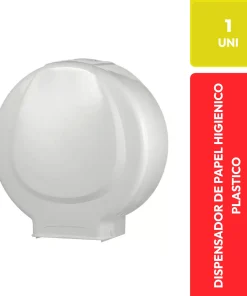 Dispensador de Papel Higiénico Plástico Grande Blanco