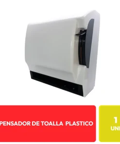 Dispensador de Toallas de Papel Plástico Blanco 1 Unidad