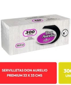 Servilletas Don Aurelio Premium Alfaflex 33x33 cm 300 Unidades