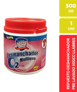 Llabres Desmanchador O2 Multiuso Repuesto Pre Lavado 500gr