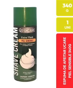 U-CARE Espuma de Afeitar Extra Thick Piel Sensible 340G