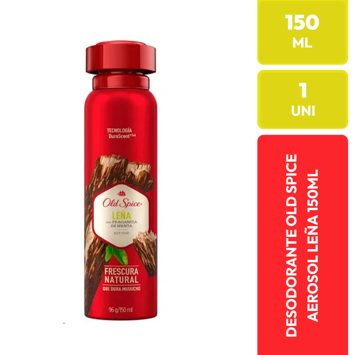 Old Spice Desodorante Aerosol Leña con Menta 150ml