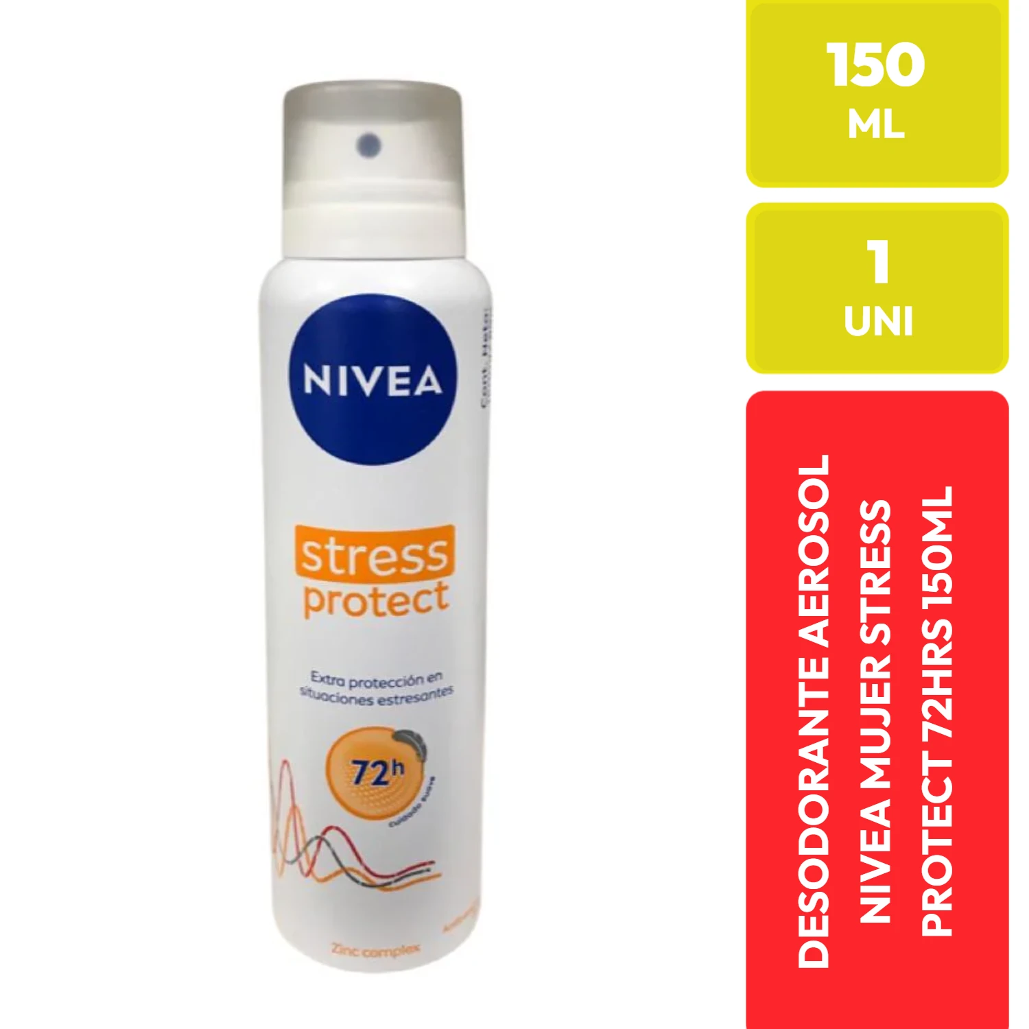 Desodorante Nivea Mujer Stress Protect 72h Aerosol 150ml