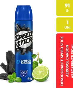 Speed Stick Desodorante Carbon Absorb Aerosol 91g