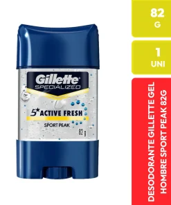 Gillette Desodorante Gel Hombre 5 Active Fresh Sport Peak 82g