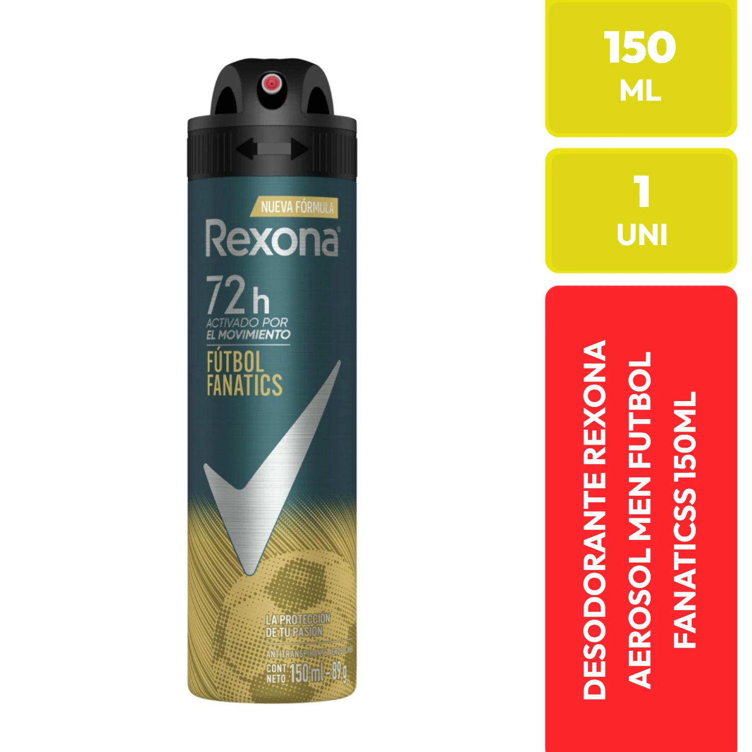 Rexona Desodorante Fútbol Fanatics Aerosol Hombre 150 ML