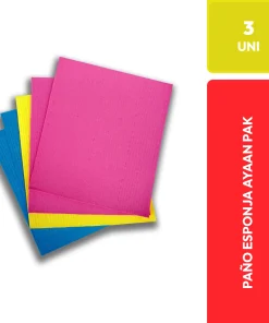 Ayaan Paño Esponja Multiusos Pack 3 Unidades