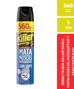 Killer Insecticida Aerosol Mata Moscas Mosquitos Zancudos 560 CC