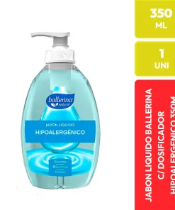 Jabón Líquido Ballerina Hipoalergénico con Dosificador 350 ml