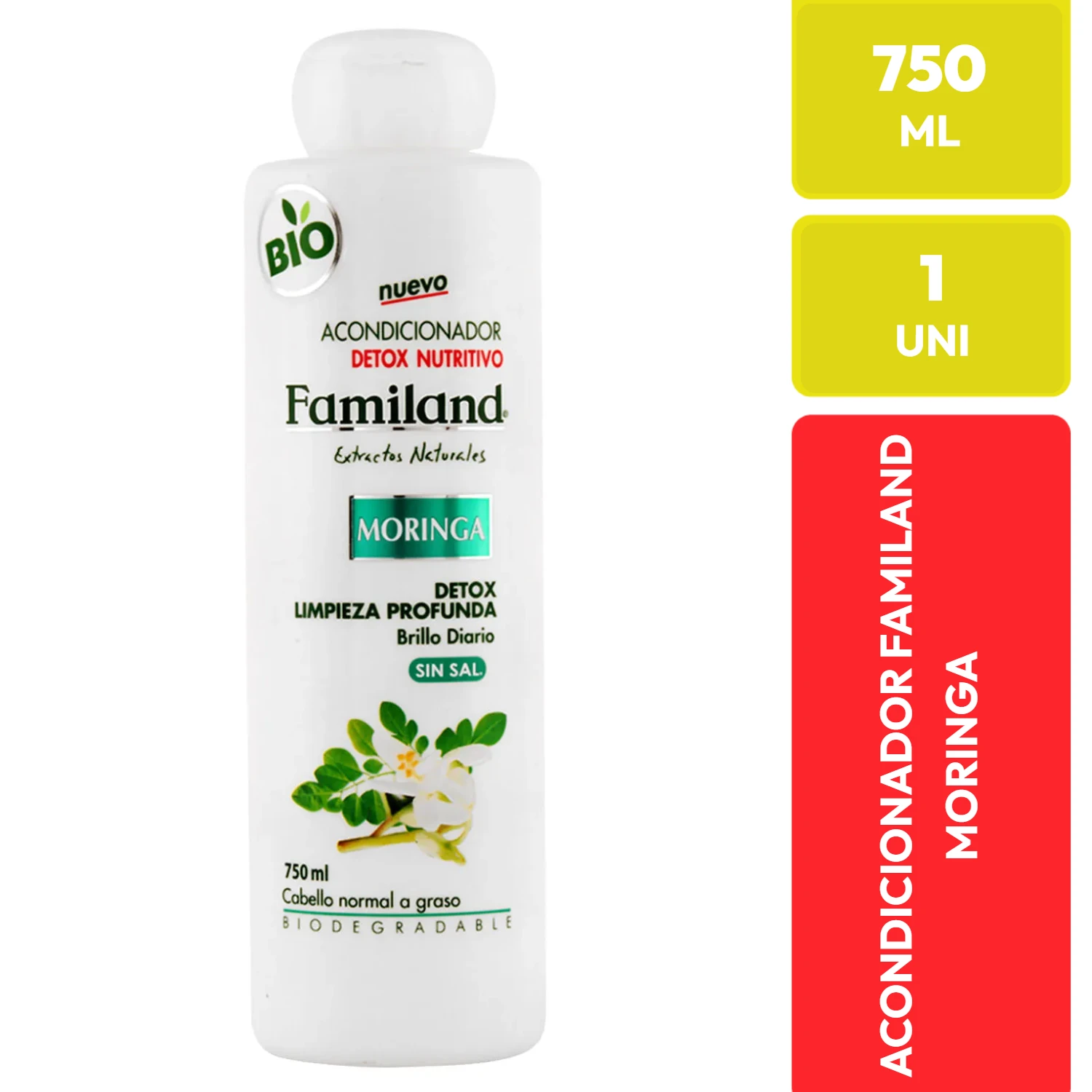 Acondicionador Familand Moringa Detox Nutritivo 750 ml