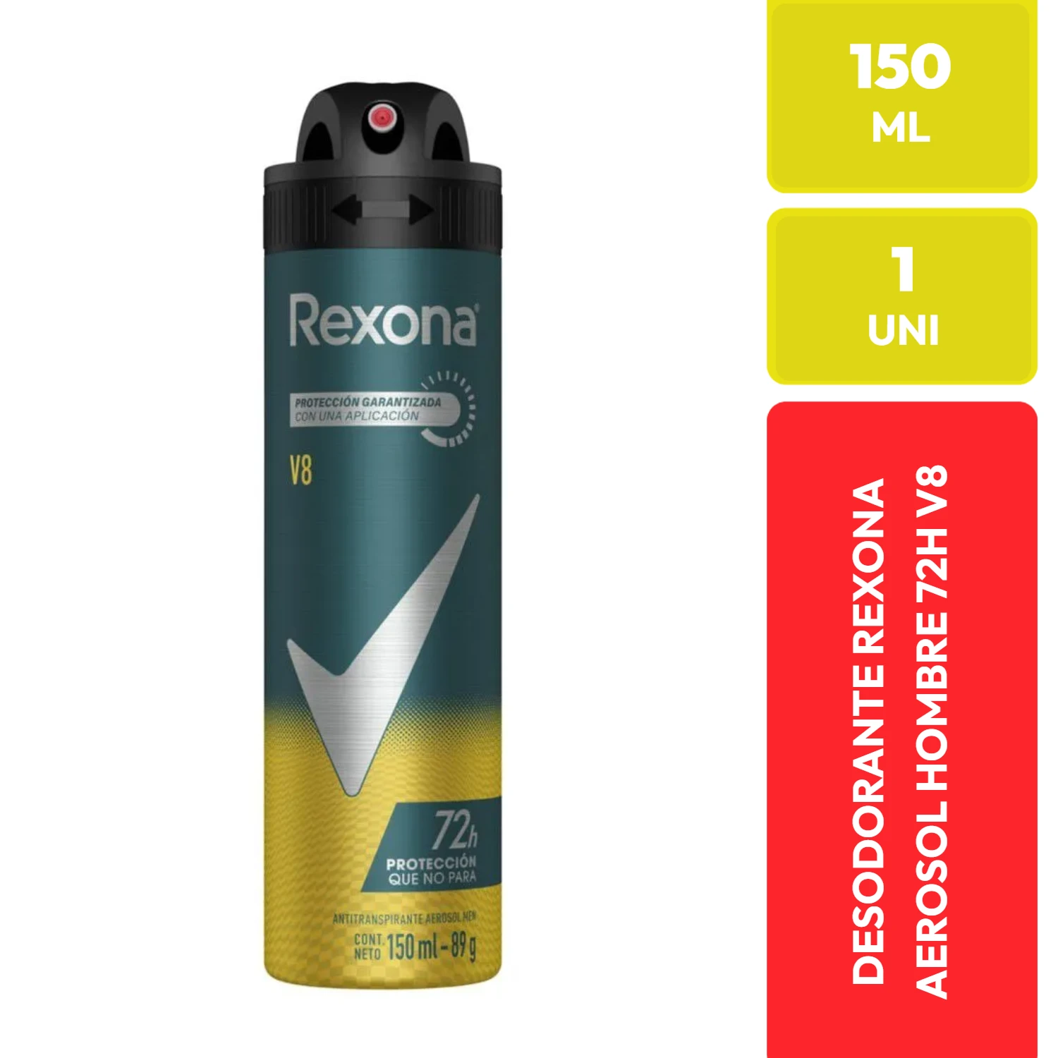 Rexona Desodorante Antitranspirante Aerosol Hombre V8 150ml