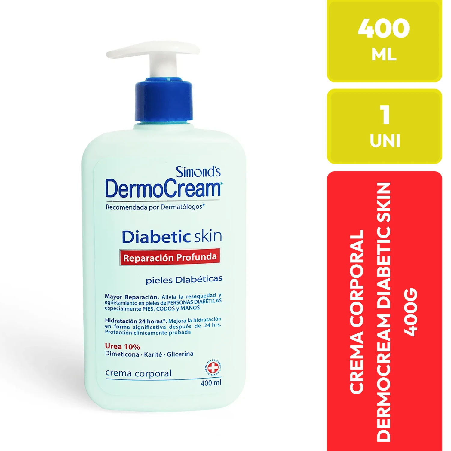 Simon's DermoCream Diabetic Skin Crema Corporal 400 ml