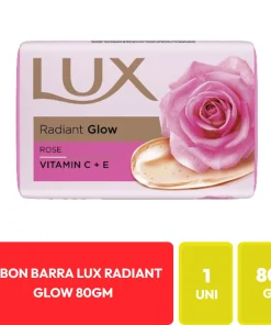 Lux Jabón en Barra Radiant Glow Rosa con Vitaminas C+E 80G