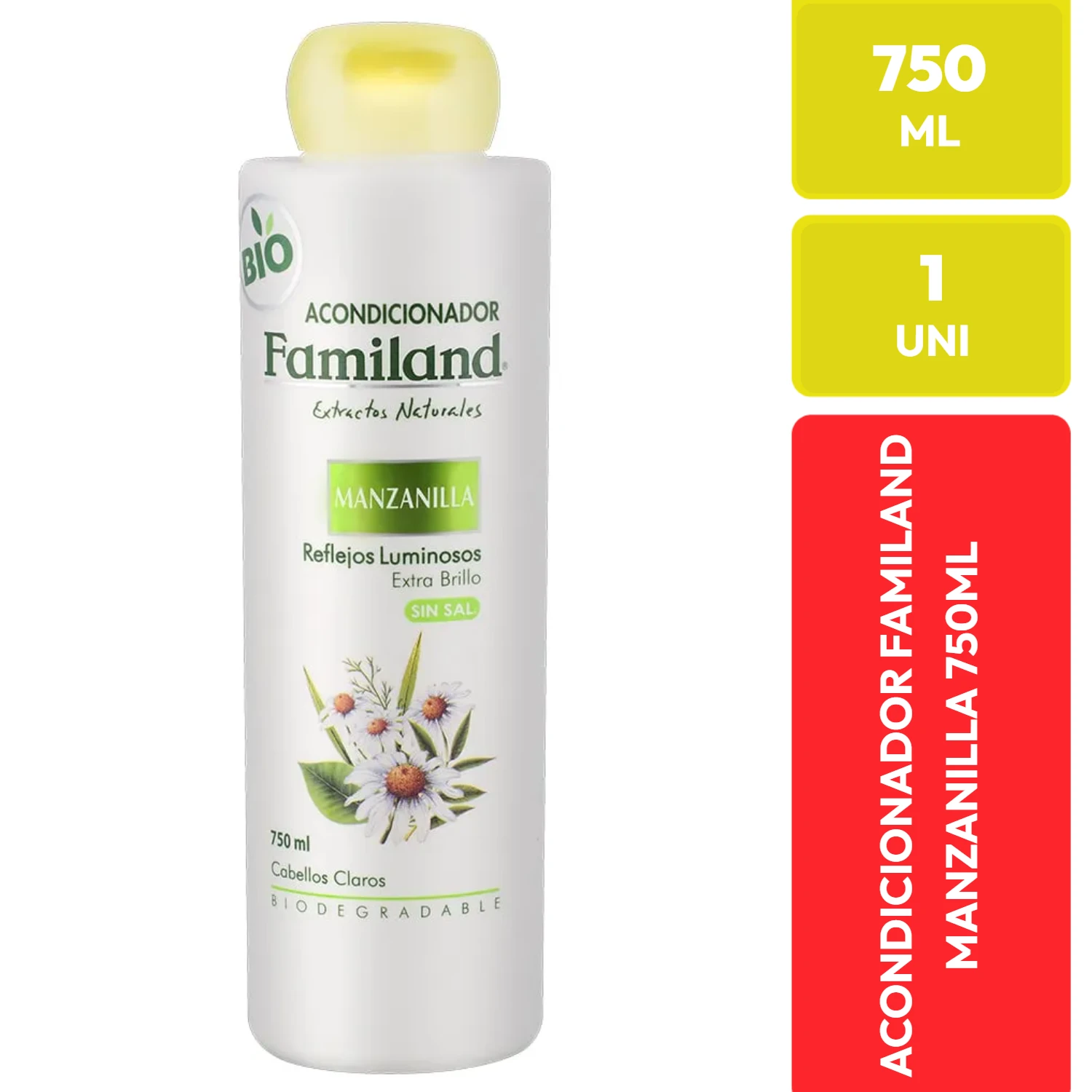 Familand Acondicionador Manzanilla Cabellos Claros 750 ml