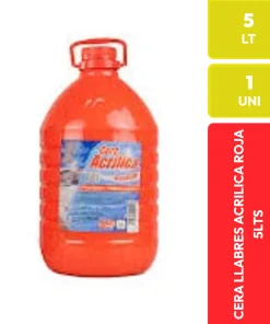 Cera Acrílica Roja LLABRES 5 Litros