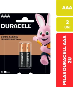 Pilas Alcalinas Duracell AAA 2 Unidades