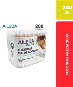 Ailedá Cotonitos Hisopos de Algodón Infantil 200 Unidades
