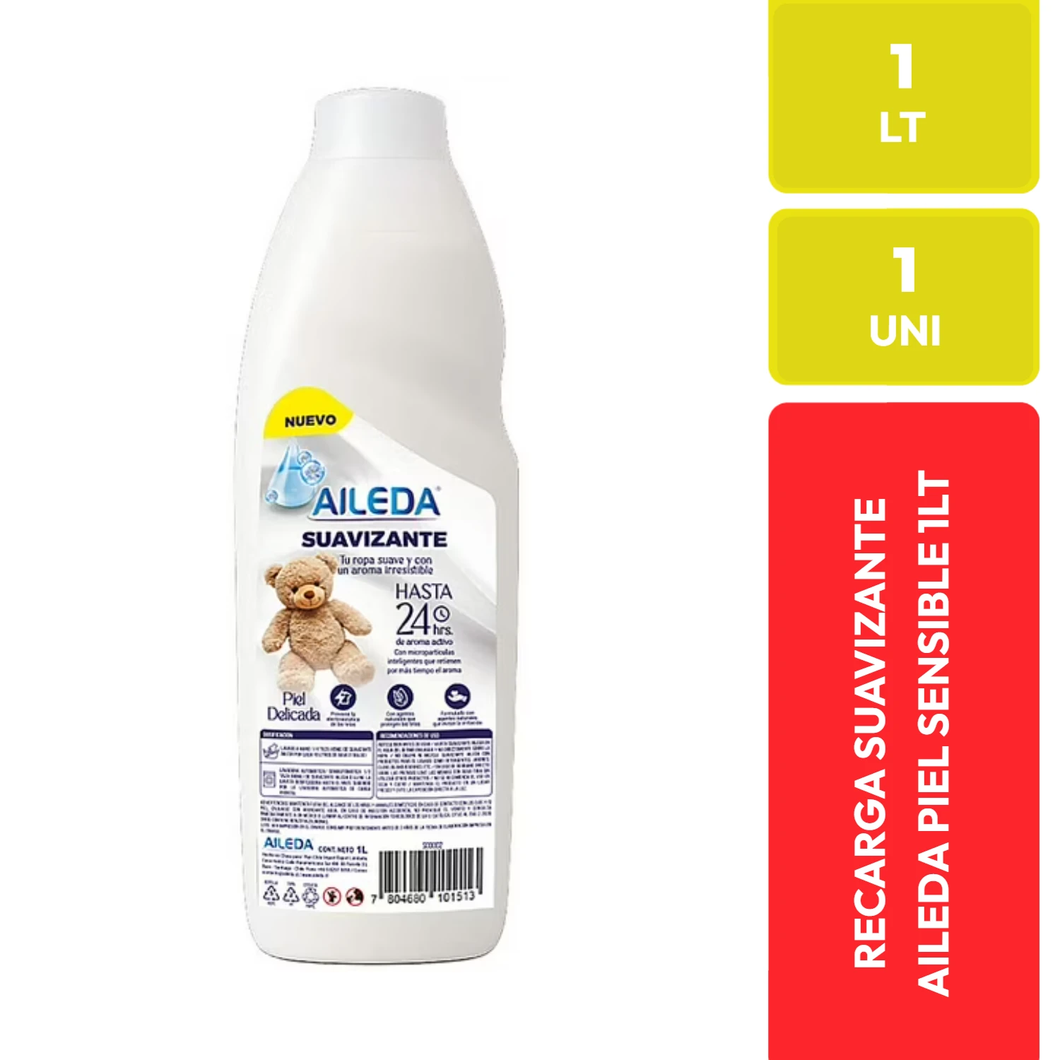 Aileda Suavizante Ropa Piel Sensible 1 LT