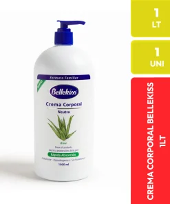 Bellekiss Crema Corporal Neutra Aloe Hipoalergénica 1000 ml