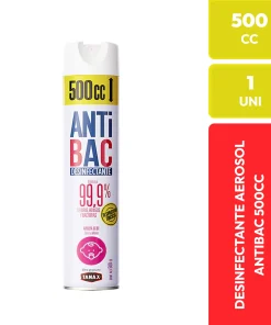 Antibac Desinfectante Aerosol Aroma Bebé 500 CC
