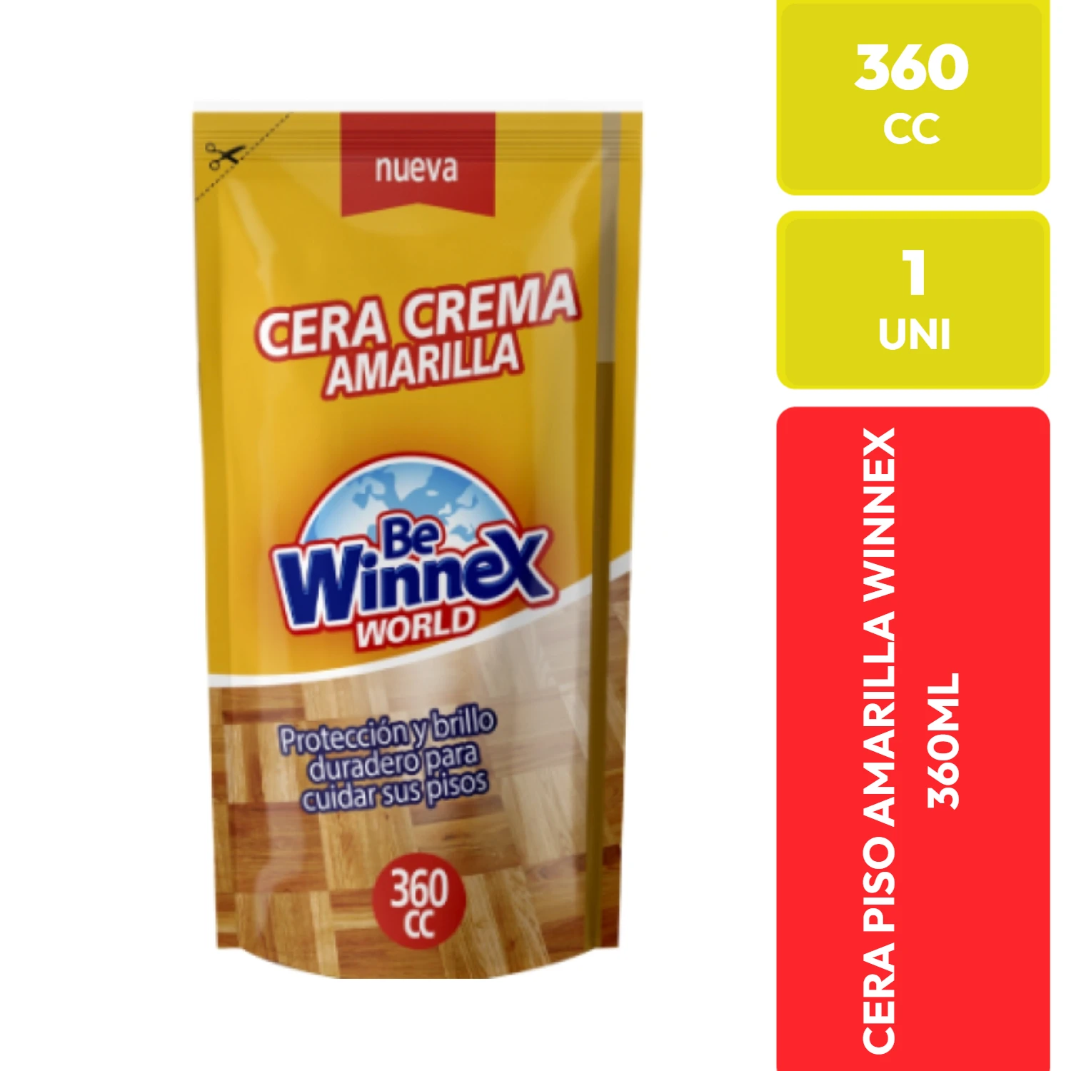 Winnex Cera Crema Amarilla 360 CC