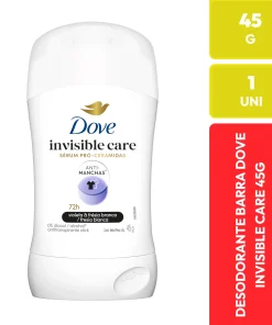 Dove Desodorante Barra Invisible Care Antitranspirante 45g