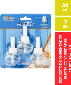 Aileda Repuesto Ambientador Eléctrico Vainilla 3 Unidades 20ml
