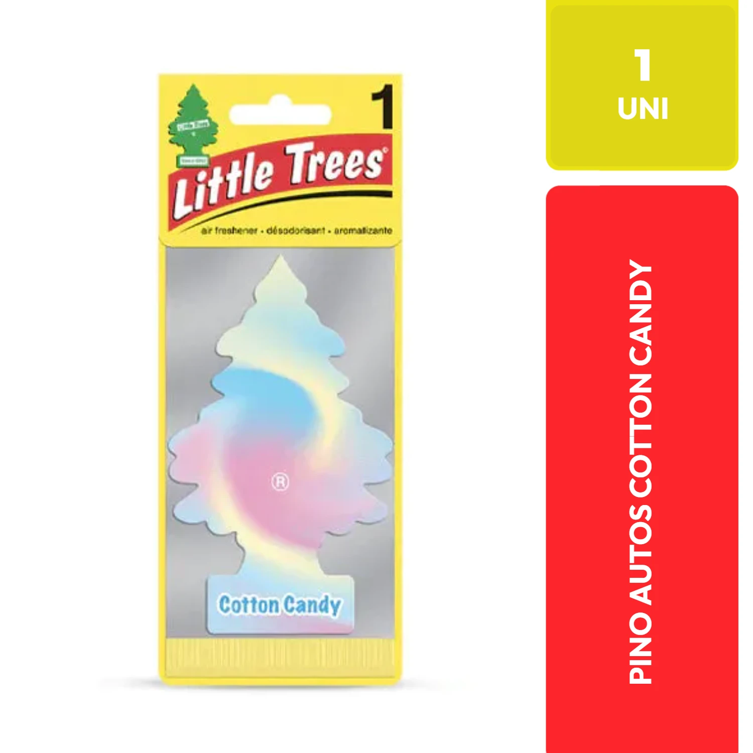 Little Trees Aromatizante Auto Cotton Candy 1 Unidad