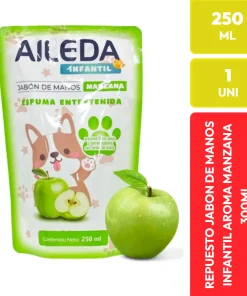 Aileda Jabón de Manos Infantil Espuma Manzana 250 ML