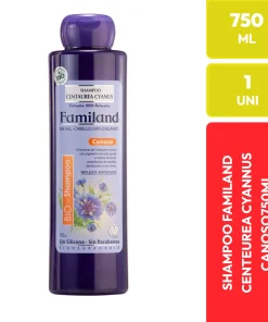 Familand Shampoo Centaurea Cyanus Canoso Cabello Gris o Blanco 750 ML