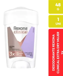 Rexona Clinical Extra Dry Desodorante Antitranspirante Mujer 48g